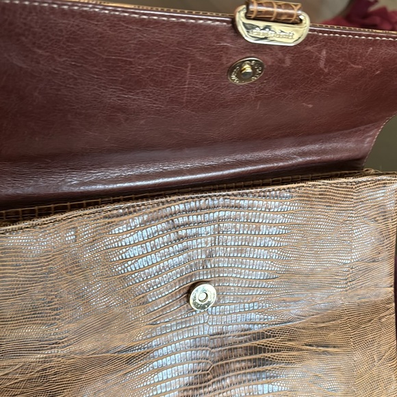 Charles David brown leather clutch purse - Picture 2 of 12